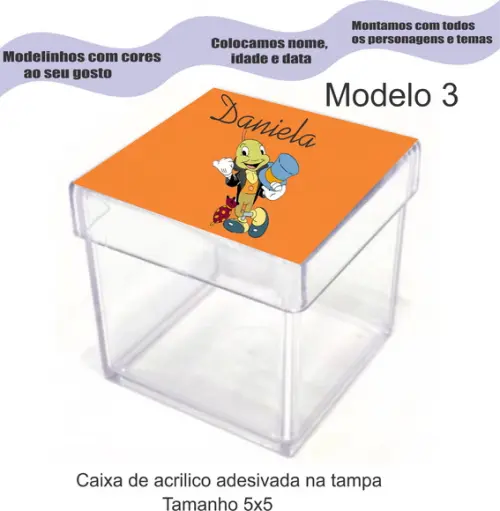 Caixa de Acrílico-grilo Falante