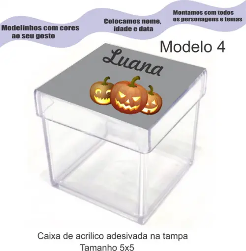 Caixa de Acrílico-halloween#2