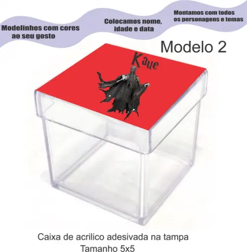 Caixa de Acrílico-harry Potter-modelo 2