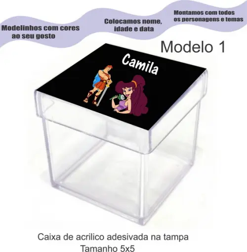 Caixa de Acrílico-hercules