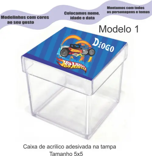 Caixa de Acrílico-hot Whells