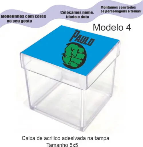Caixa de Acrílico-hulk