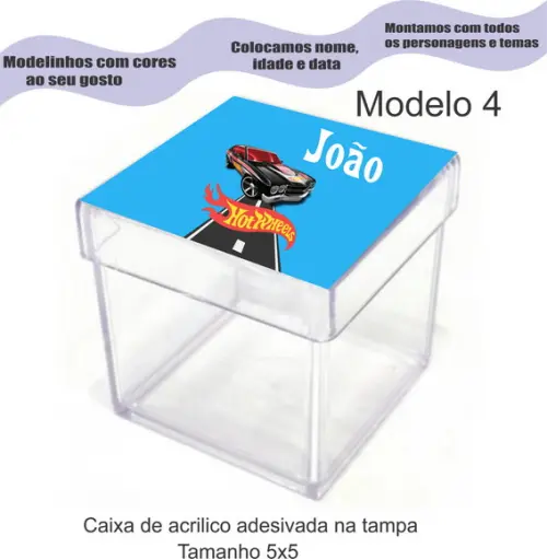 Caixa de Acrílico-hot Whells