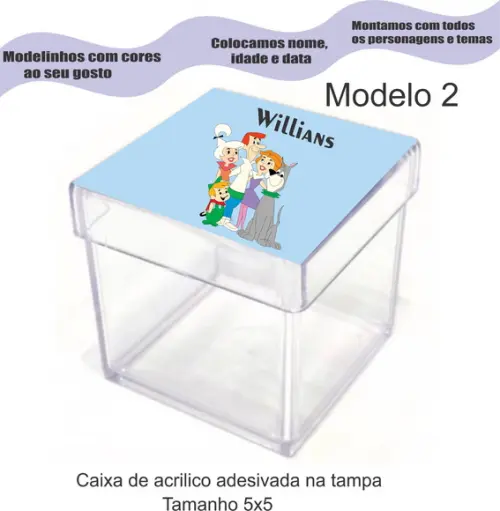 Caixa de Acrílico-jetsons