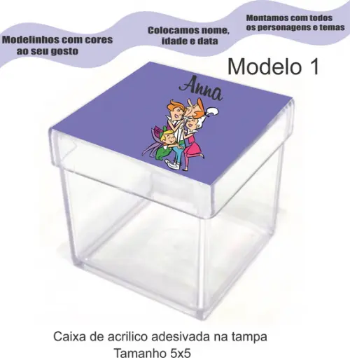 Caixa de Acrílico-jetsons