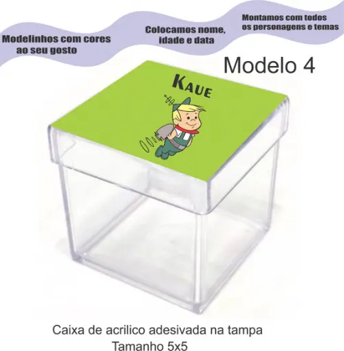 Caixa de Acrílico-jetsons