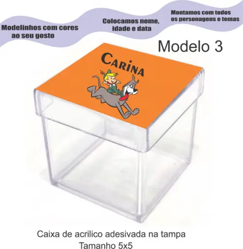 Caixa de Acrílico-jetsons