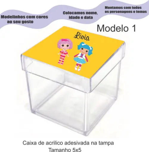 Caixa de Acrílico-lalaloopsy