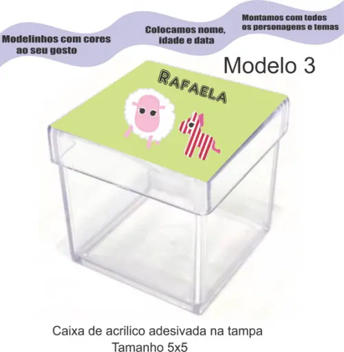 Caixa de Acrílico-lalaloopsy