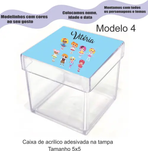 Caixa de Acrílico-lalaloopsy