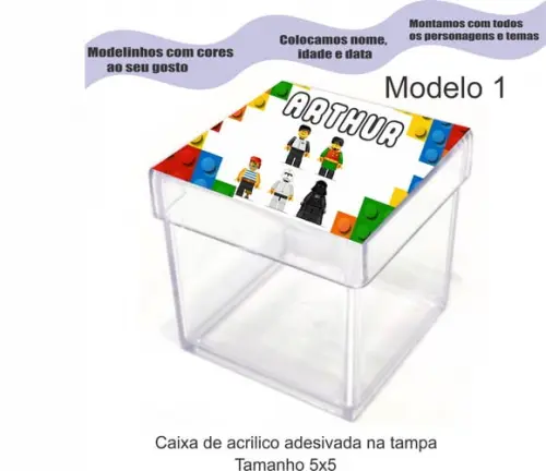 Caixa de Acrílico-lego
