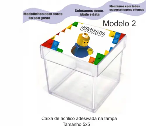 Caixa de Acrílico-lego