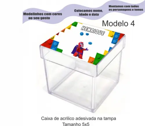 Caixa de Acrílico-lego