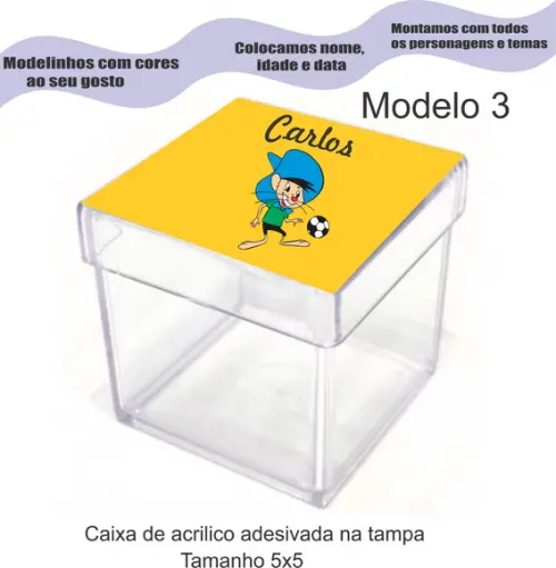 Caixa de Acrílico-ligeirinho