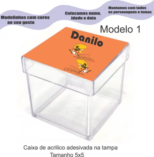 Caixa de Acrílico-ligeirinho