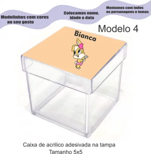 Caixa de Acrílico-lola