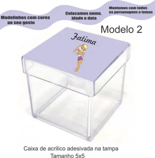 Caixa de Acrílico-lola