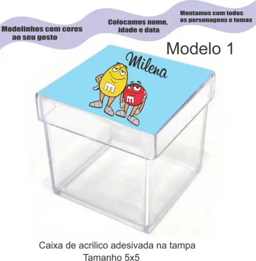 Caixa de Acrílico-m&m