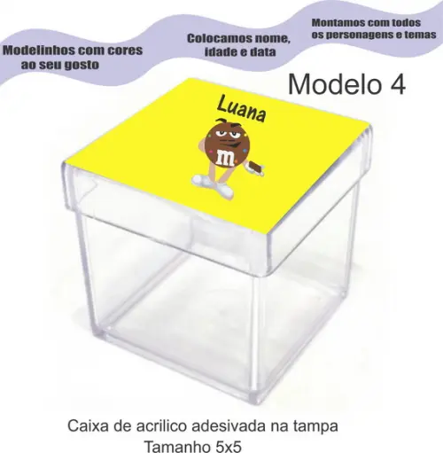Caixa de Acrílico-m&m
