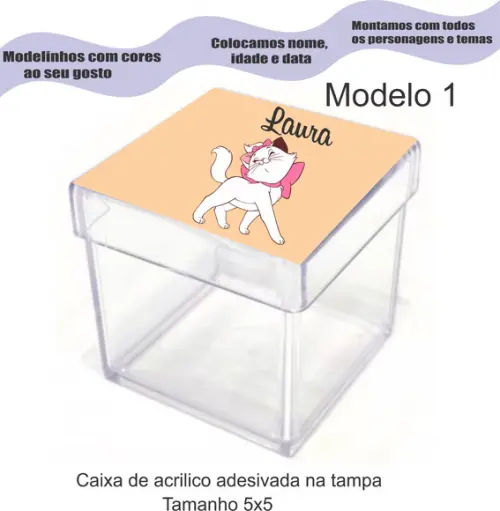 Caixa de Acrílico-marie