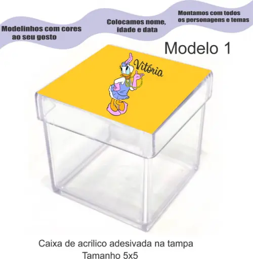 Caixa de Acrílico-margarida