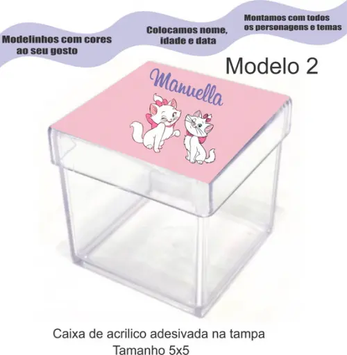 Caixa de Acrílico-marie
