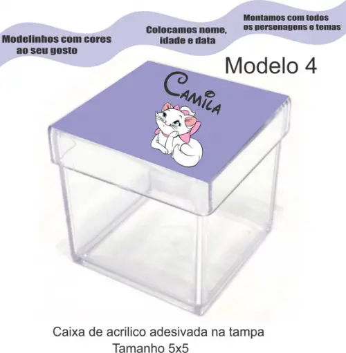 Caixa de Acrílico-marie