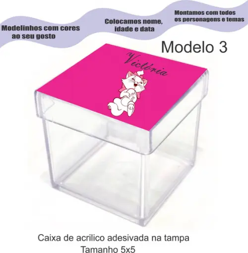 Caixa de Acrílico-marie