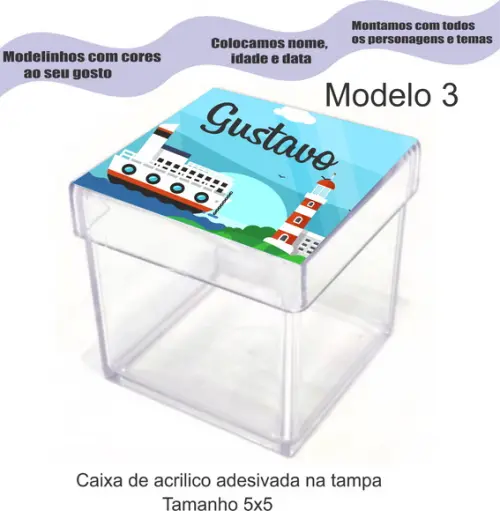 Caixa de Acrílico-marinheiro
