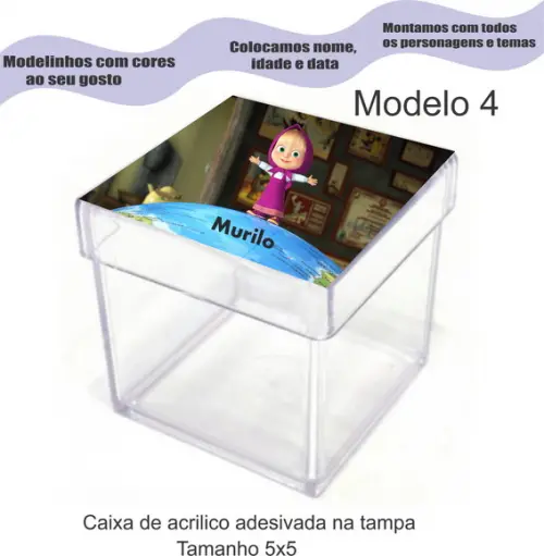 Caixa de Acrílico-masha