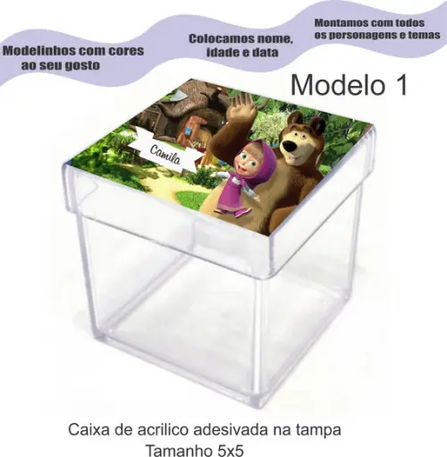 Caixa de Acrílico-masha