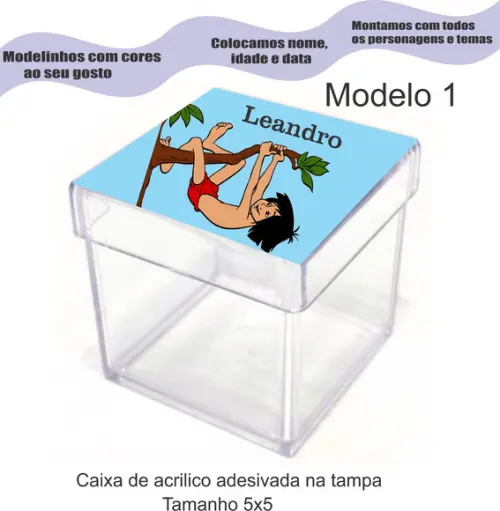 Caixa de Acrílico-mogli