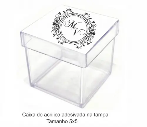 Caixa de Acrílico-monograma 1