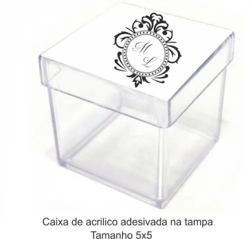 Caixa de Acrílico-monograma 12