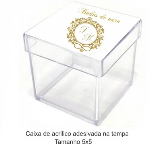 Caixa de Acrílico-monograma 11