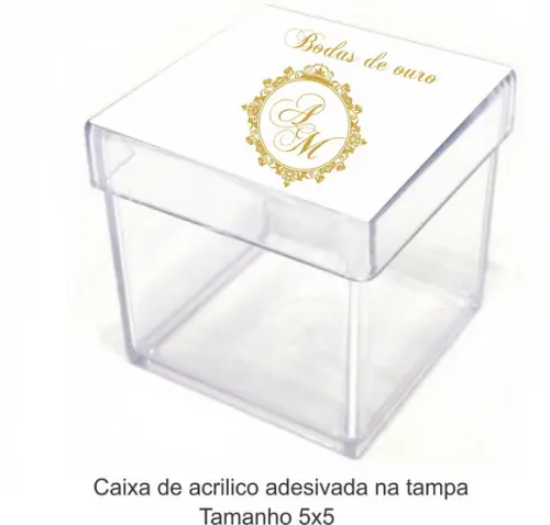 Caixa de Acrílico-monograma 10