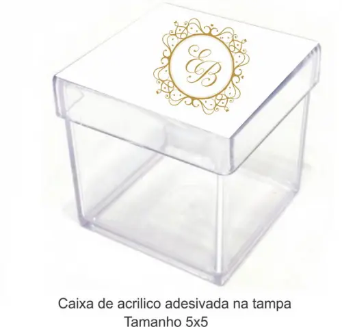 Caixa de Acrílico-monograma 15