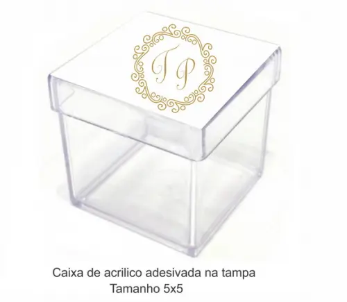 Caixa de Acrílico-monograma 2