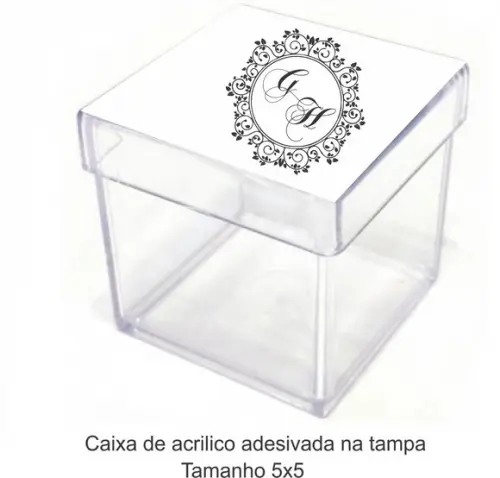 Caixa de Acrílico-monograma 14