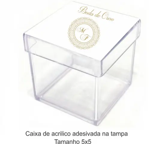 Caixa de Acrílico-monograma 18
