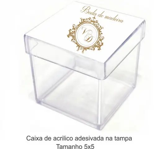 Caixa de Acrílico-monograma 19