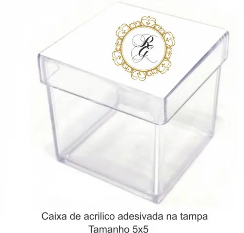 Caixa de Acrílico-monograma 16