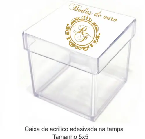 Caixa de Acrílico-monograma 21
