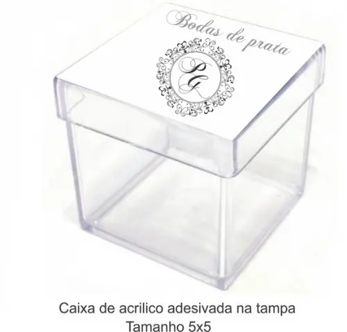 Caixa de Acrílico-monograma 24