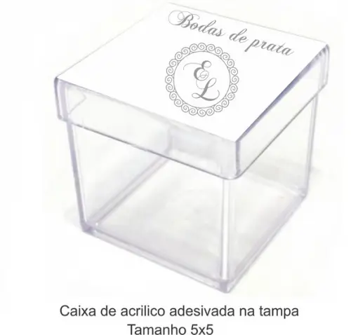 Caixa de Acrílico-monograma 23
