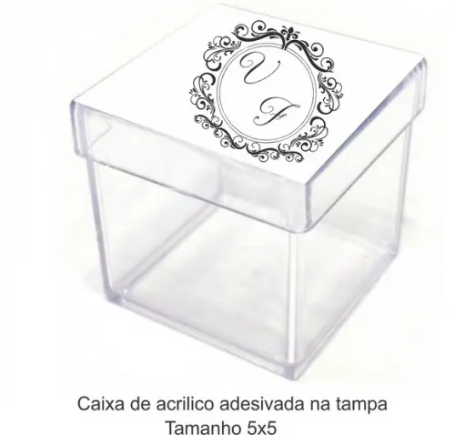 Caixa de Acrílico-monograma 25