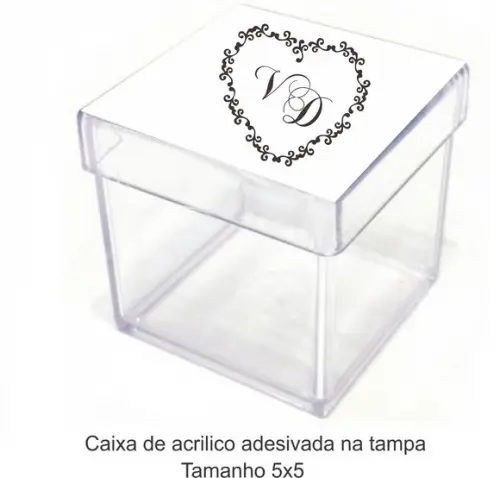 Caixa de Acrílico-monograma 26