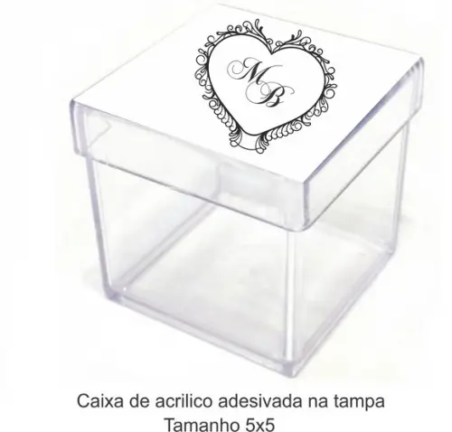 Caixa de Acrílico-monograma 29