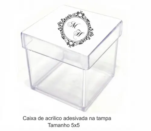 Caixa de Acrílico-monograma 3