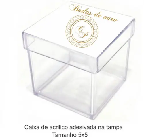 Caixa de Acrílico-monograma 22